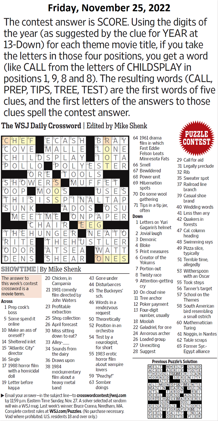 Jonesin' Crossword Solution: February 20, 2020 - The Pulse » Chattanooga's  Weekly Alternative