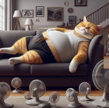Keeping cool on the couch.jpg